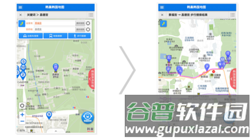 韩巢韩国地图中文版使用方法4
