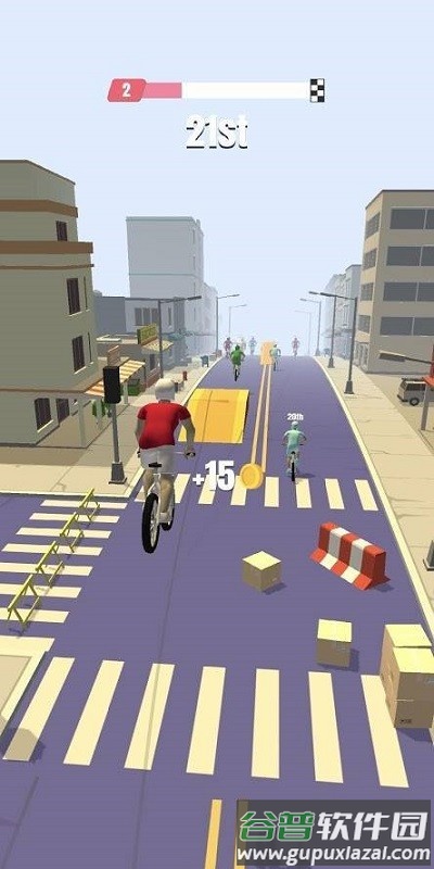 骑行障碍赛游戏(ramp it up)截图2