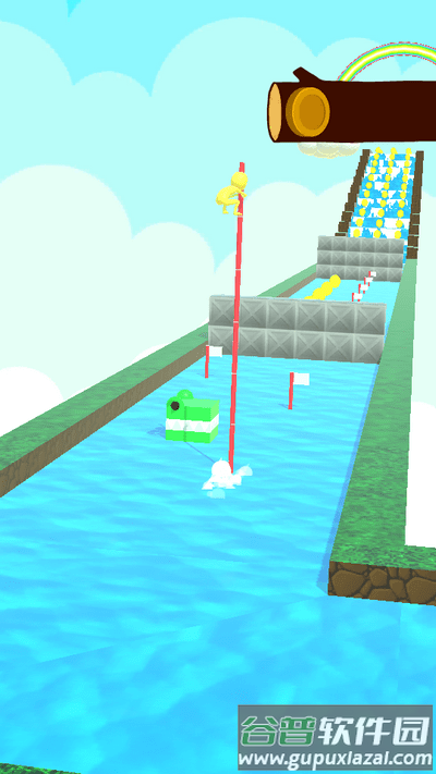 骑杆漂流小游戏(pole ride)截图2