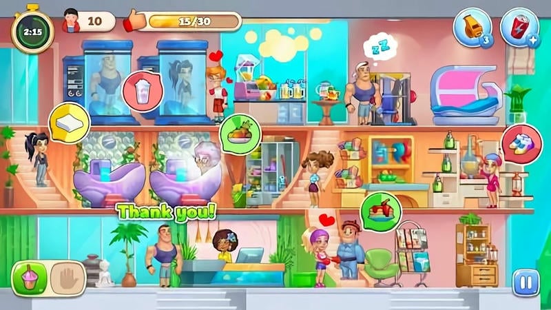 健身房大亨无限金币破解版(Gym Mania)截图1