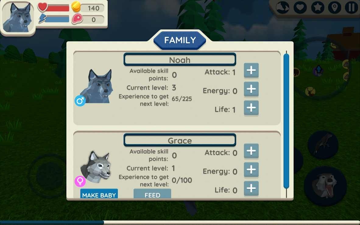 野狼模拟器手机版(Wolf Simulator Wild Animals 3D)截图2
