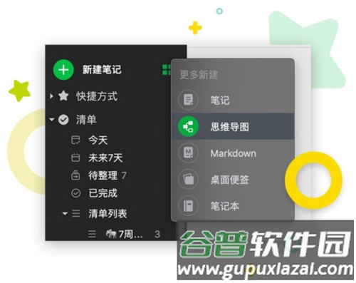 印象笔记怎么做思维导图1