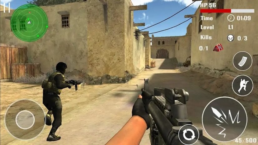 反恐突击射击无限金币单机版(Counter Terrorists Shooter)截图2