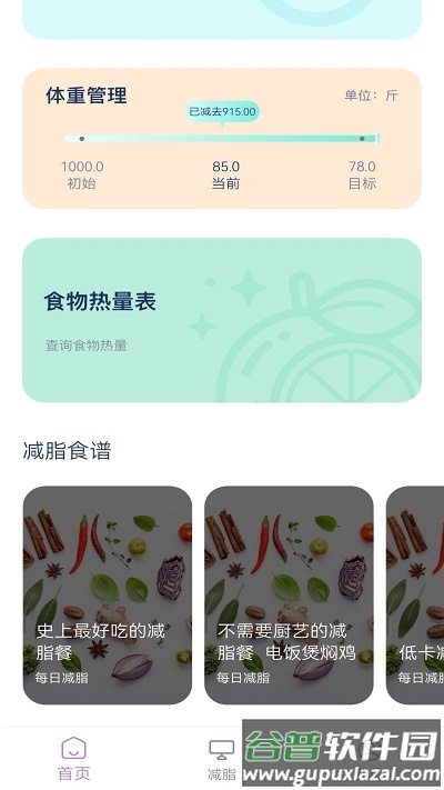 饮食热量表app截图3