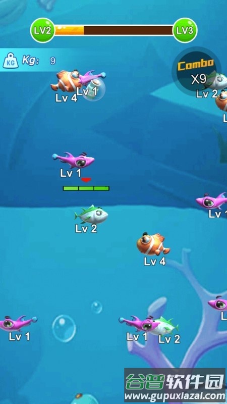 饥饿鱼进化3d游戏截图1