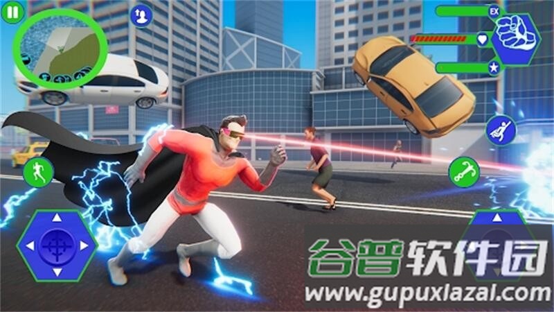 飞行超级英雄城市救援游戏截图1