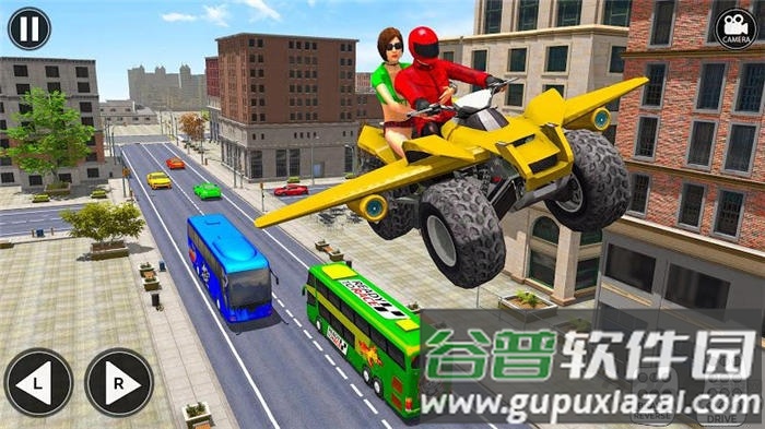 飞行自行车游戏(Flying ATV Bike Taxi Simulator: Flying Bike Games)截图1