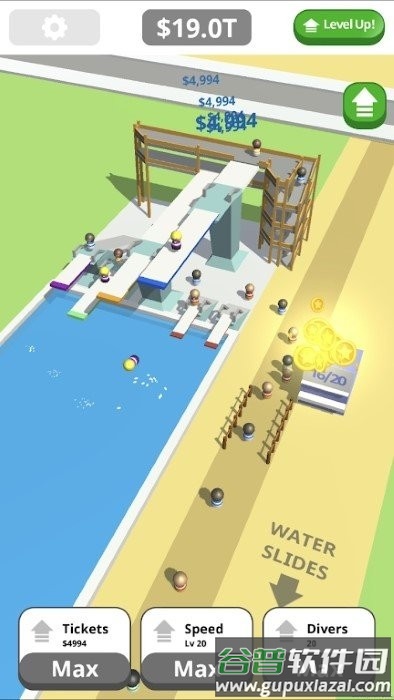 飞溅公园游戏(idle tap splash park)截图1