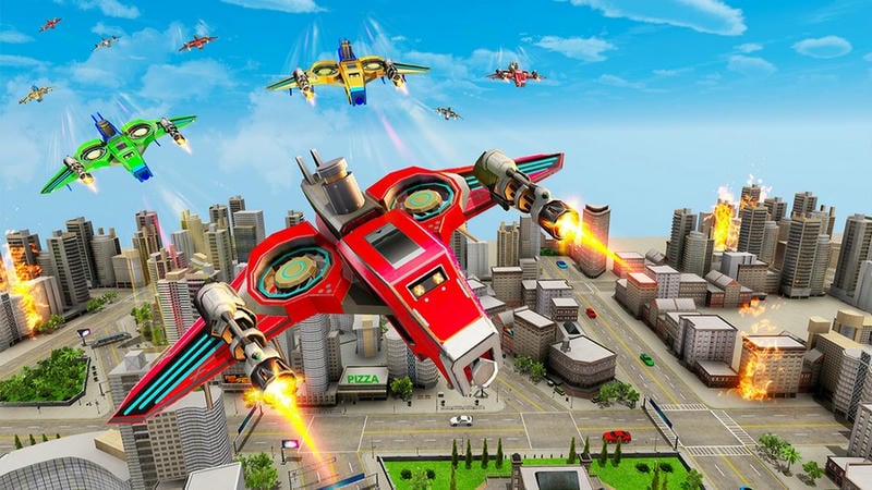 无人机机器人手游截图3