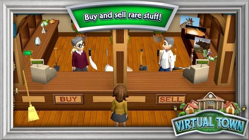 虚拟小镇无限金币版(Virtual Town)截图2