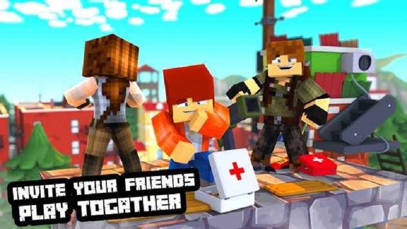 方块大逃杀最新版(Fortnite Craft)截图2