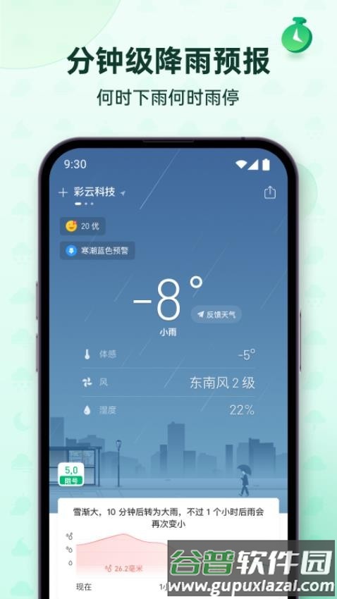 彩云天气分钟级降雨截图2