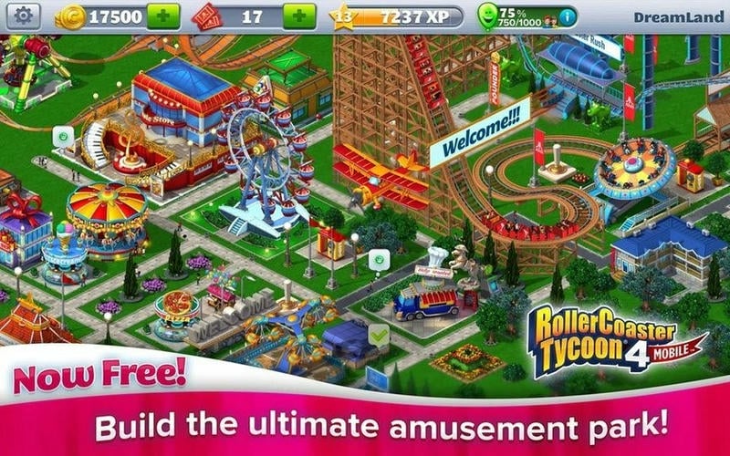 过山车大亨4手机版(RollerCoaster Tycoon)截图1