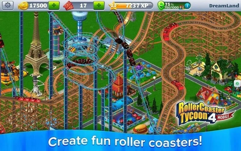 过山车大亨4手机版(RollerCoaster Tycoon)截图2