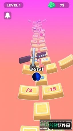 升级弹跳游戏下载安装(Level Up Bounce)截图1