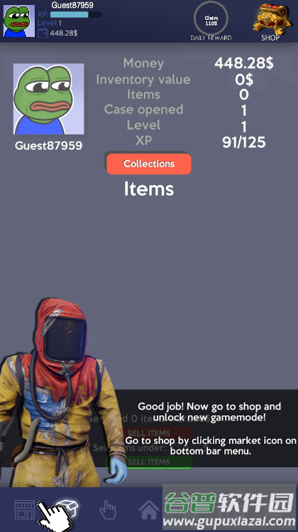 Rust Clicker:Skins Simulator开箱模拟器截图1