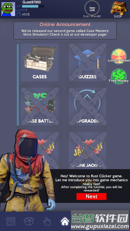 Rust Clicker:Skins Simulator开箱模拟器截图4