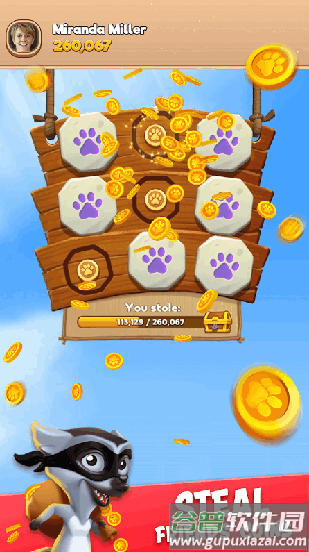 动物冒险攒金币游戏(Animals＆Coins)截图2