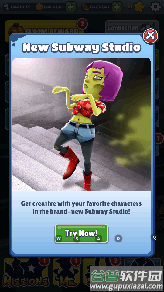 地铁跑酷闹鬼街区万圣节版(Subway Surf)