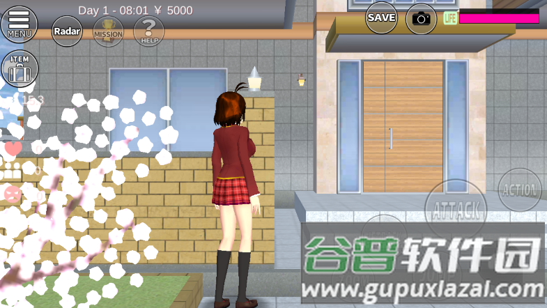 樱花校园模拟器菜单版(SAKURA SchoolSimulator)截图1