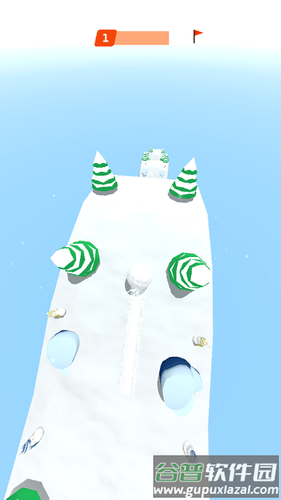 雪球砸城市游戏(snowslide)截图2
