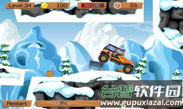 雪地越野车游戏(snow off road)截图1