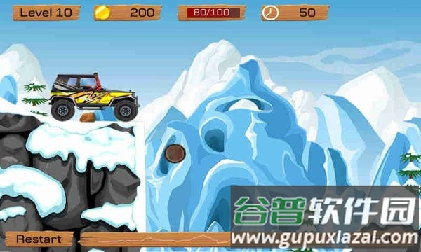 雪地越野车游戏(snow off road)截图4