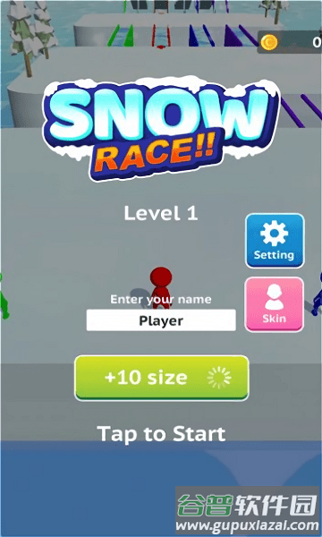 雪地赛跑游戏截图1
