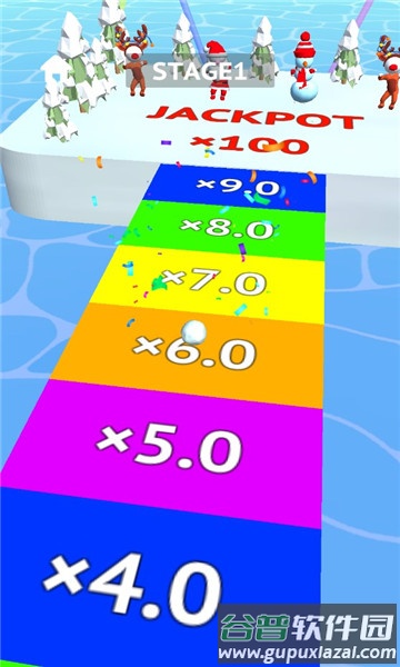 雪地赛跑游戏截图3