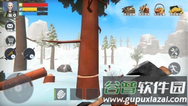 雪地竞赛游戏截图1