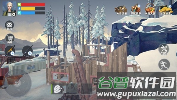 雪地竞赛游戏截图2