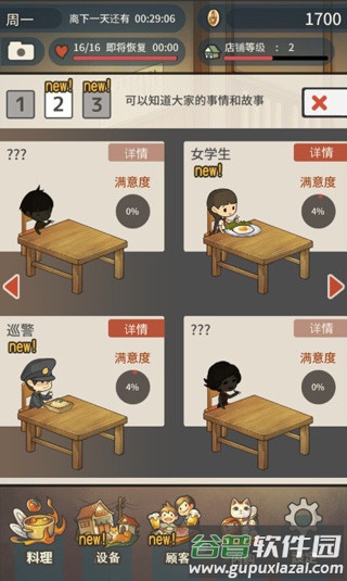 食堂故事小游戏