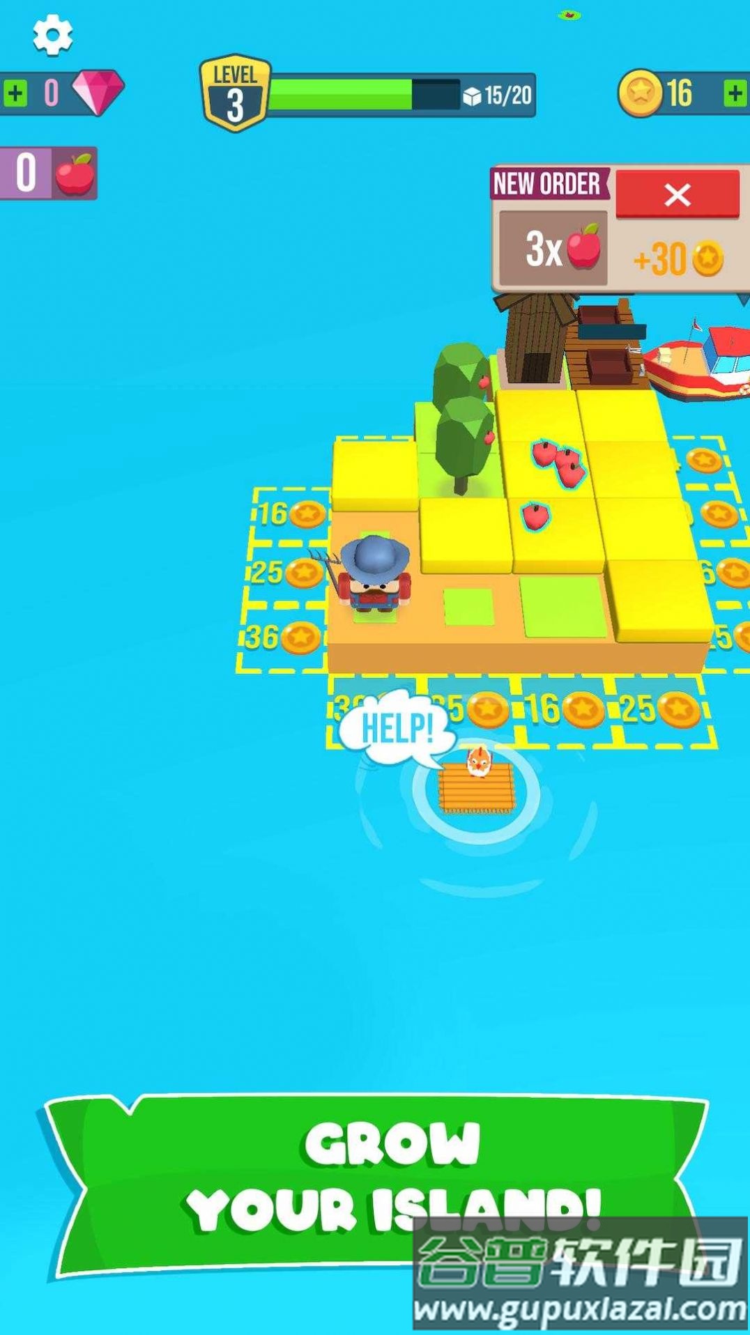 成长岛农场沙盒游戏下载安装(Grow Island)截图4