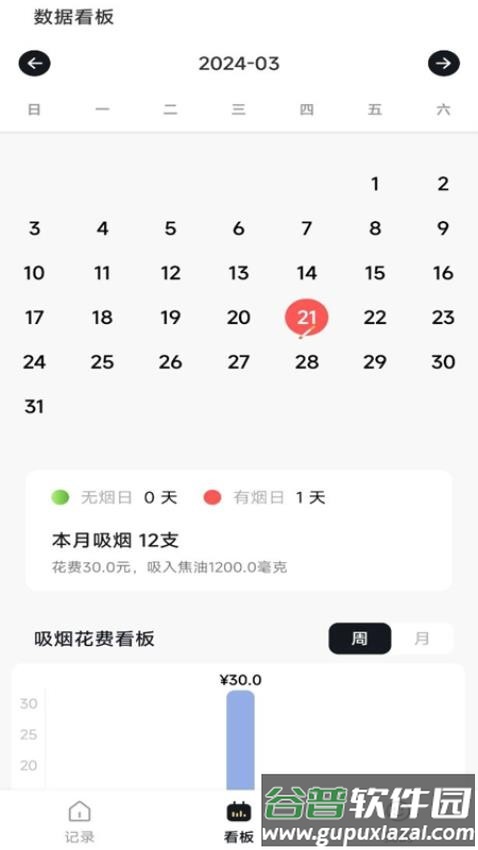 今日戒烟记录app截图1