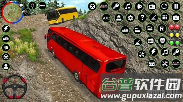 3D越野巴士驾驶游戏(Offroad3DBuseDriveFree)截图1