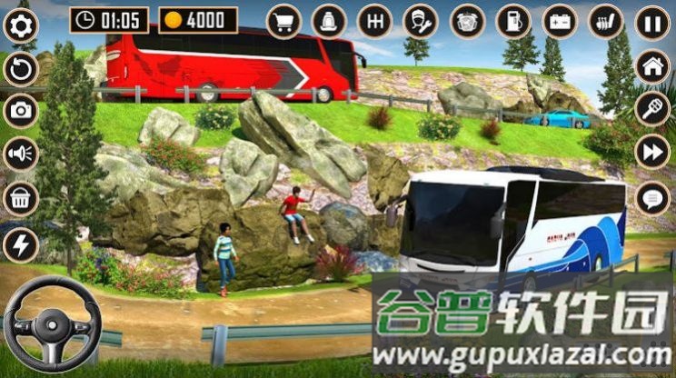 3D越野巴士驾驶游戏(Offroad3DBuseDriveFree)截图2