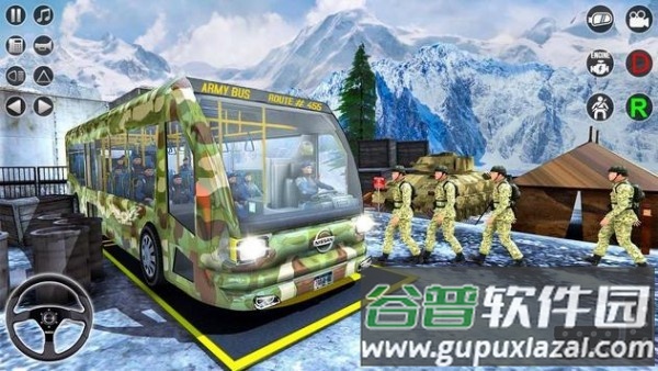 陆军巴士运输车游戏(army bus transporter simulator 2)截图3