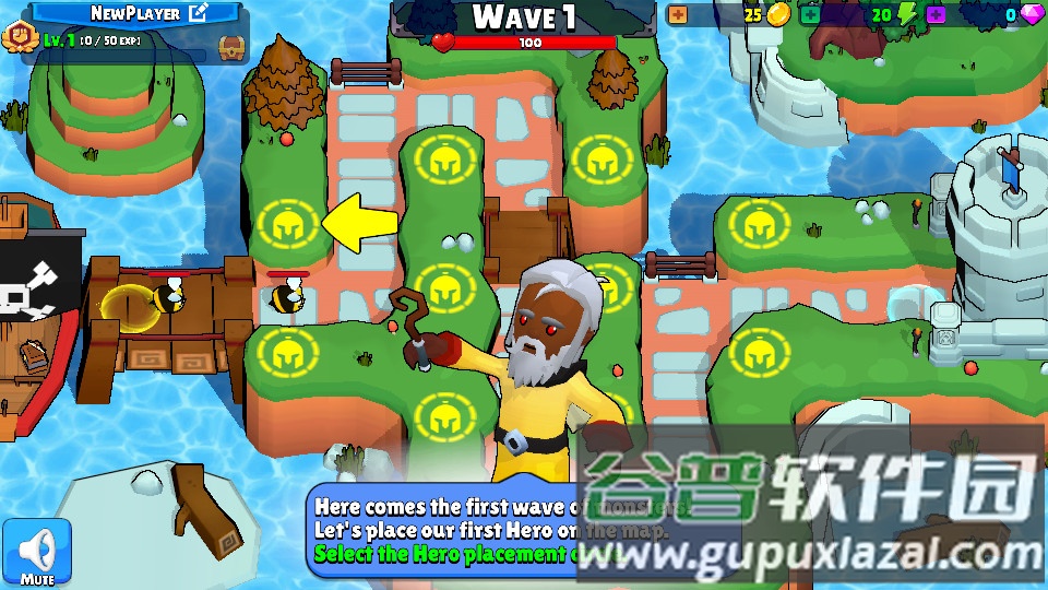 IdleHeroTD塔防角色扮演游戏截图1