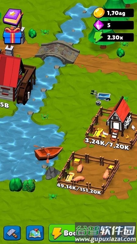 闲置的农场小镇游戏截图3