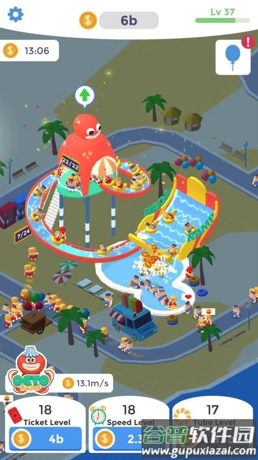 闲置点击水上乐园游戏截图1