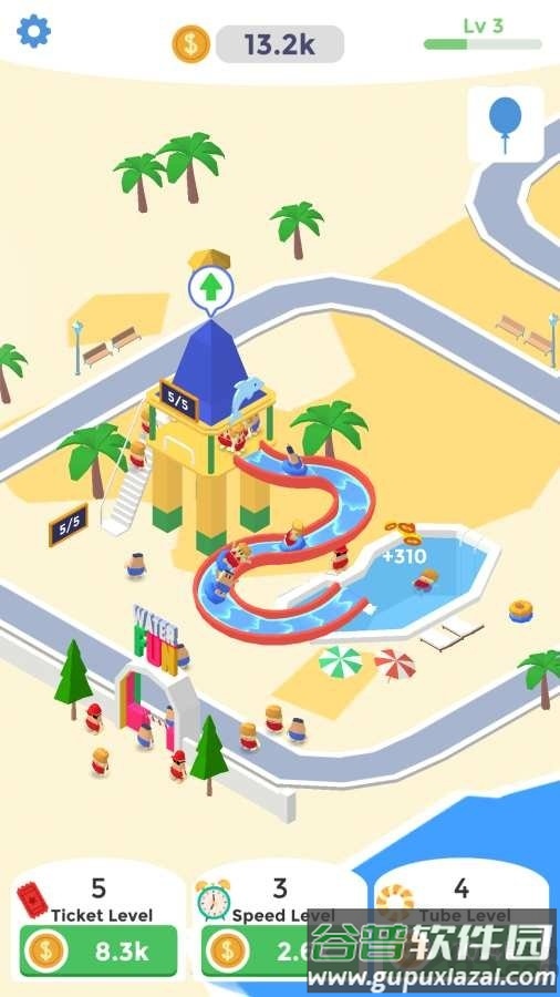 闲置点击水上乐园游戏截图4