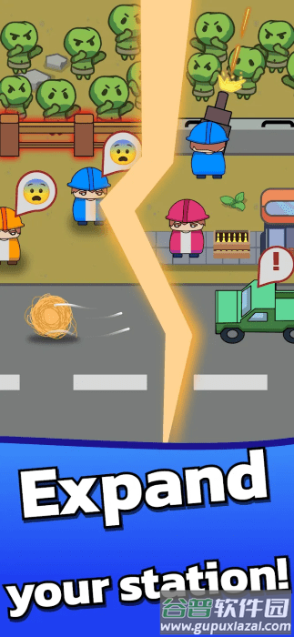 闲置僵尸加油站游戏截图1