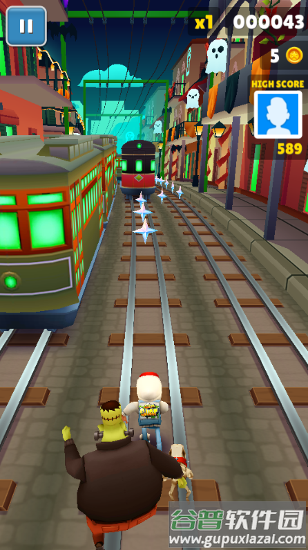 地铁跑酷锅铲金币版本万圣节截图2