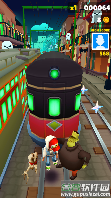 地铁跑酷锅铲金币版本万圣节截图3