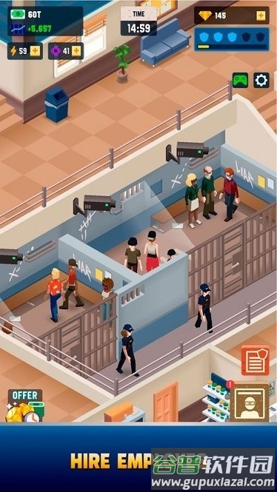 闲散的警察大亨游戏(idle police tycoon)截图1