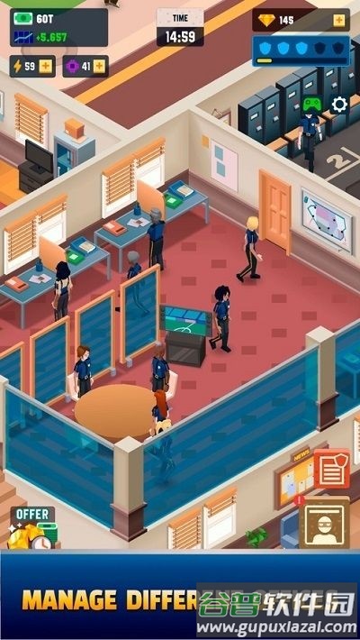 闲散的警察大亨游戏(idle police tycoon)截图3