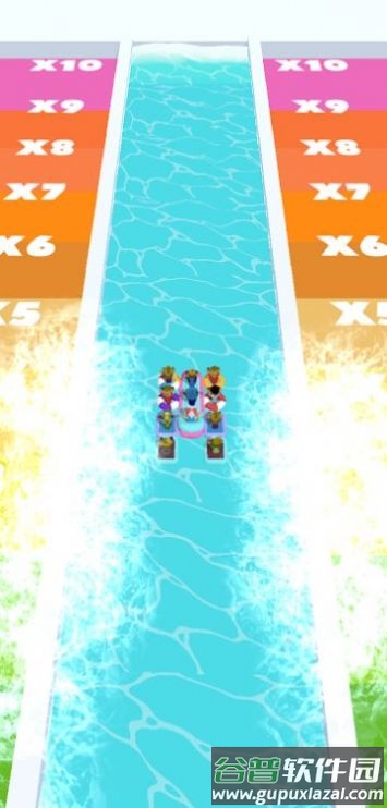 水滑梯跑酷游戏下载(Waterslide Run)截图1