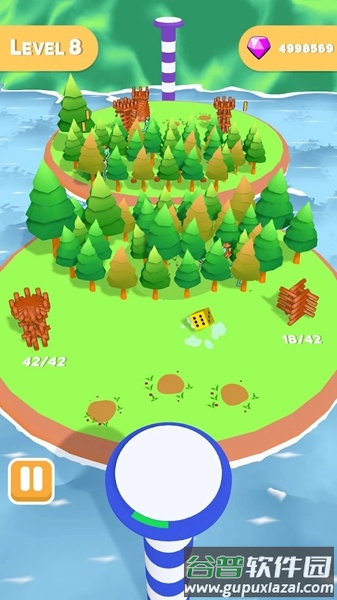 伐木工人城堡游戏下载安装(LumberJack Castle)截图3