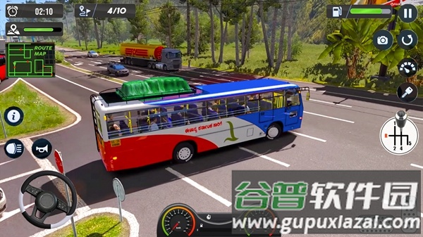 现代大城市长途汽车3D游戏下载(Modern Grand City Coach Bus 3D)截图1