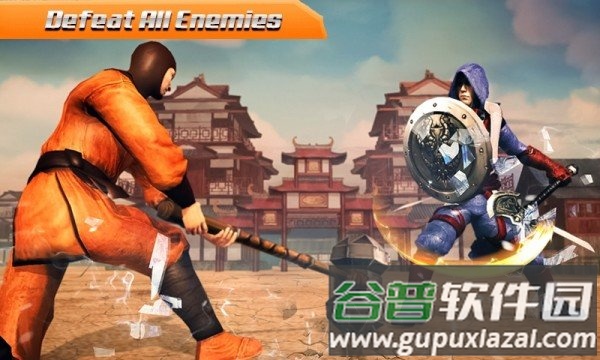 忍者英雄搏击Ninja King Fighting Games: Superhero Kung Fu Fight截图1